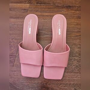 Fashion Nova Pink Mules